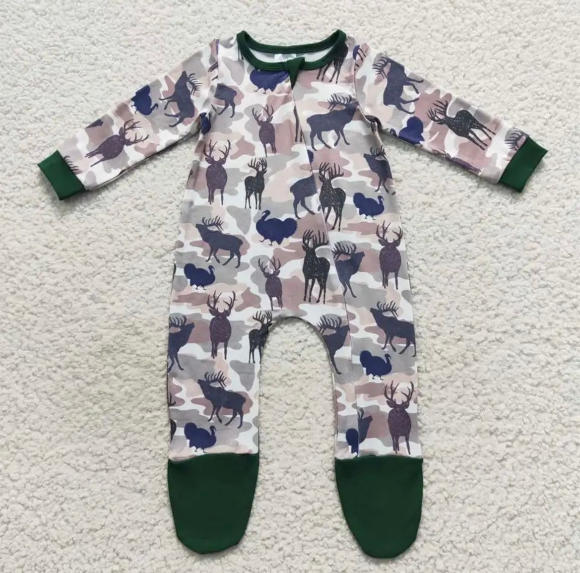 Woodland animals romper