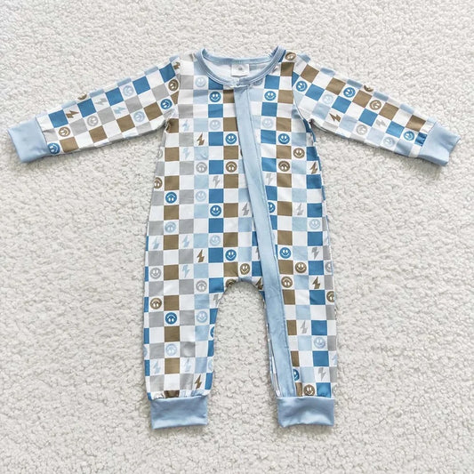 Baby Blue Smile Romper