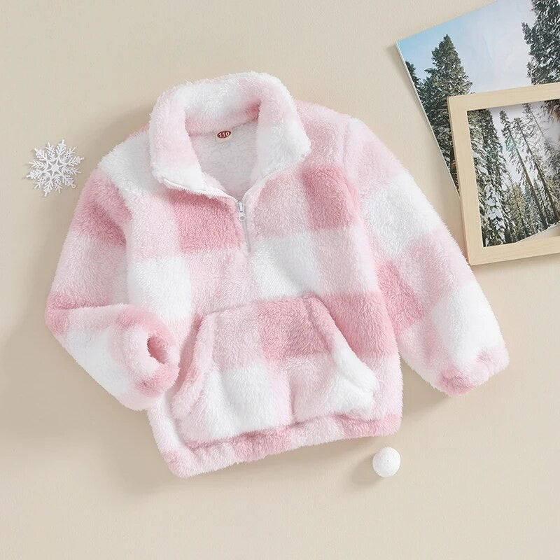 Pink Plaid Fleece