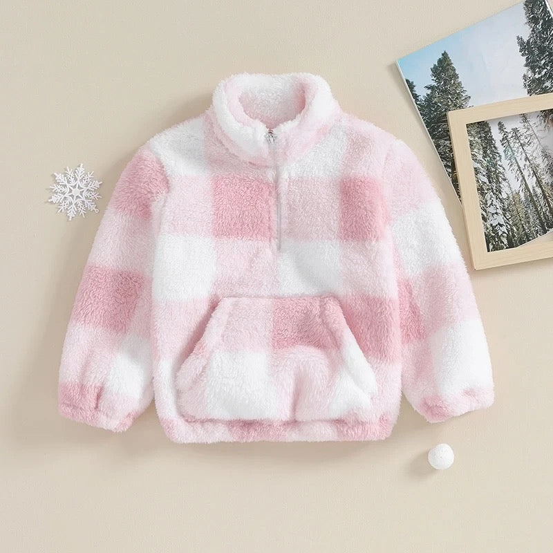 Pink Plaid Fleece