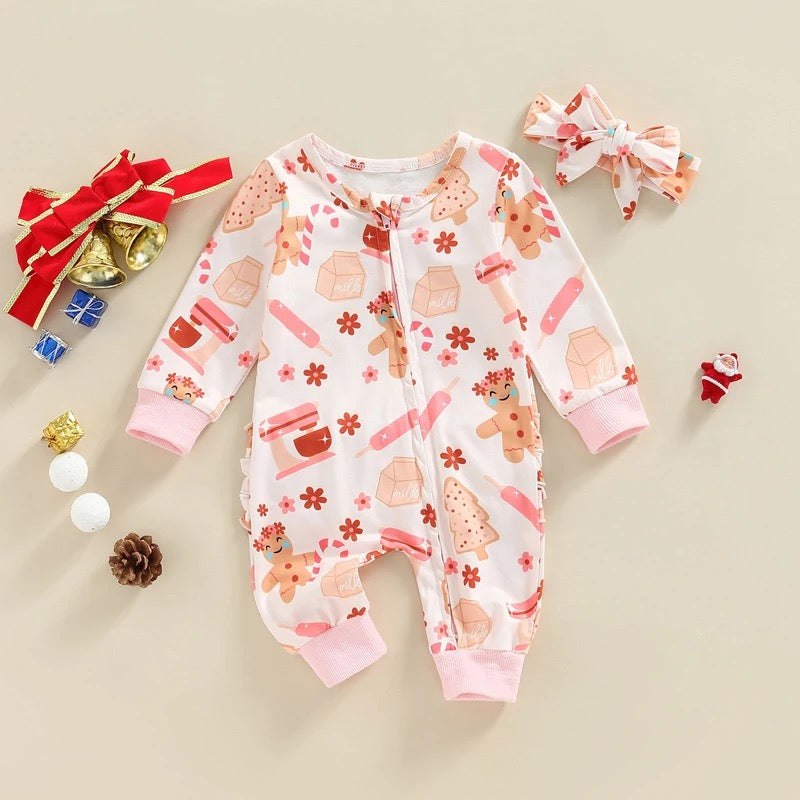 Santa Claus/Gingerbread Romper