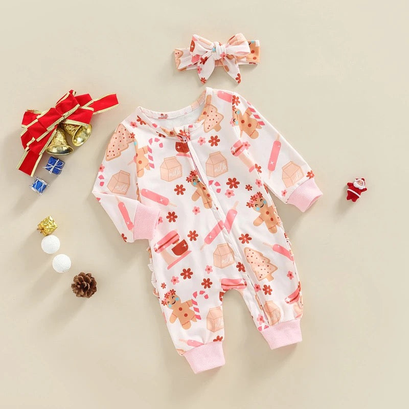 Santa Claus/Gingerbread Romper