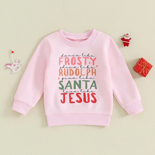 Pink Pullover Christmas Staples