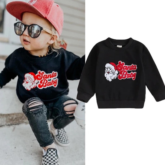 Retro Santa Baby Sweatshirt