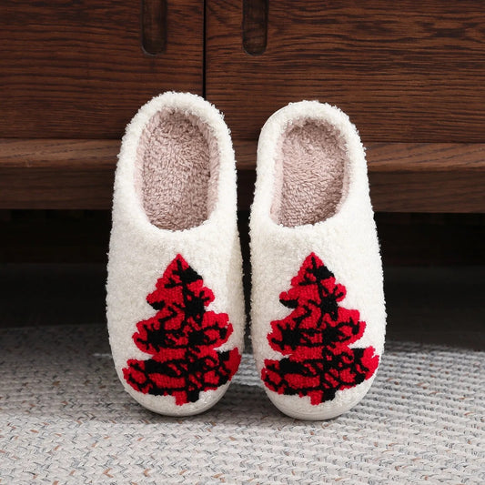 Women's House Slippers - Christmas Tree