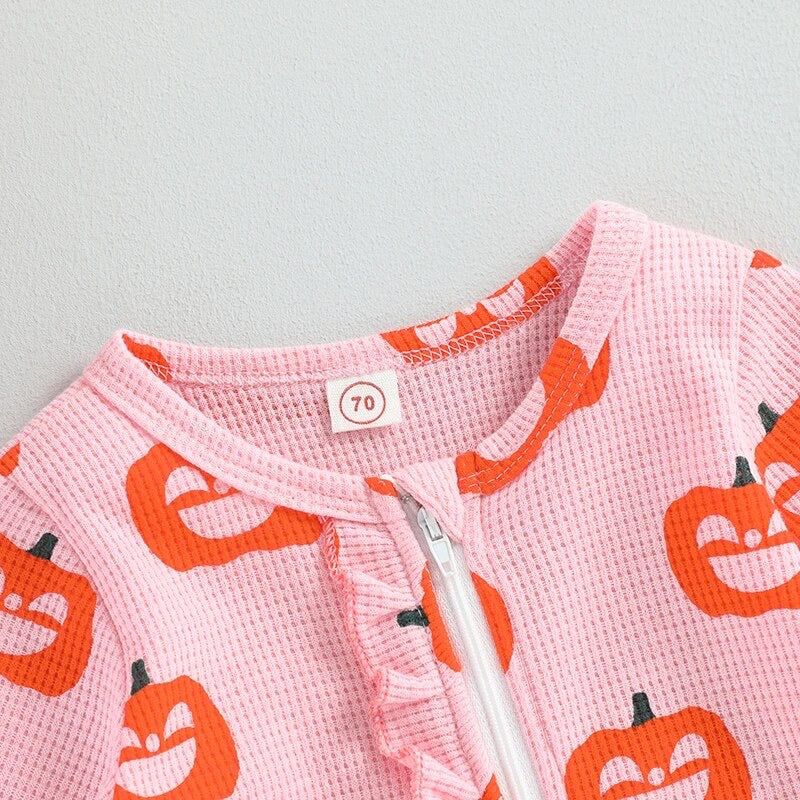 Pink Pumpkin Romper