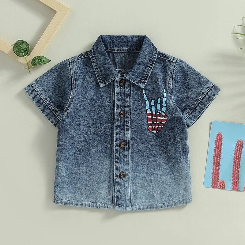 Button down Independence Day Shirt