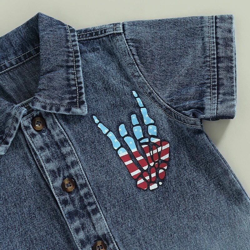 Button down Independence Day Shirt