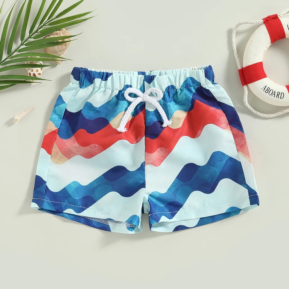 Wavy Boys Swim Trunks